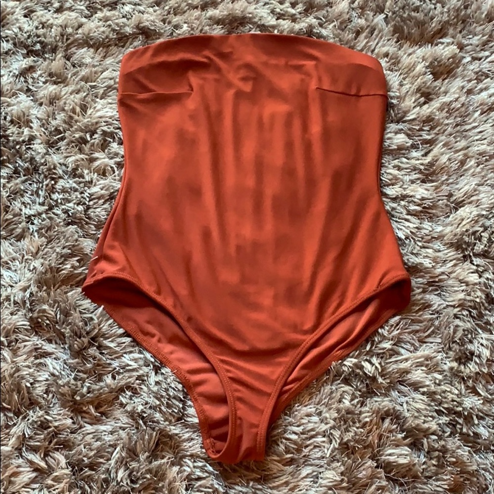 Strapless Fashion Nova Brick Bodysuit